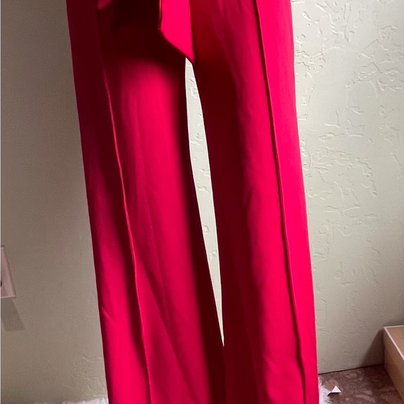 Jumpsuit size L red stretch beautiful - Picture 8 of 9